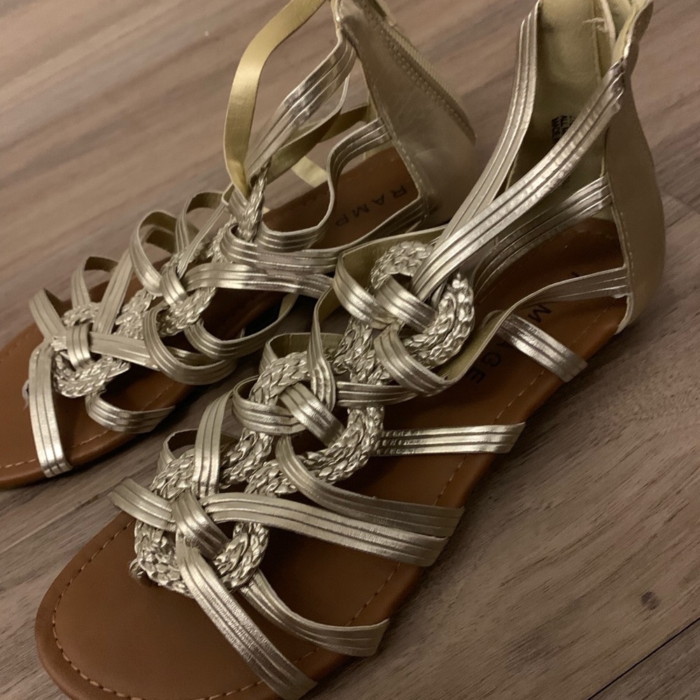 Gold sandals